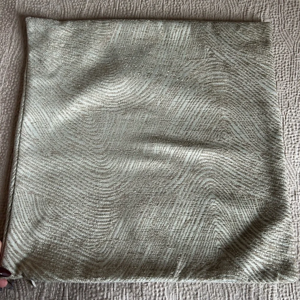 West Elm warm grayish purple textured pillow from last season 18 by 18